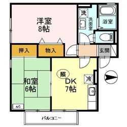 ユウハイツ・山崎の物件間取画像